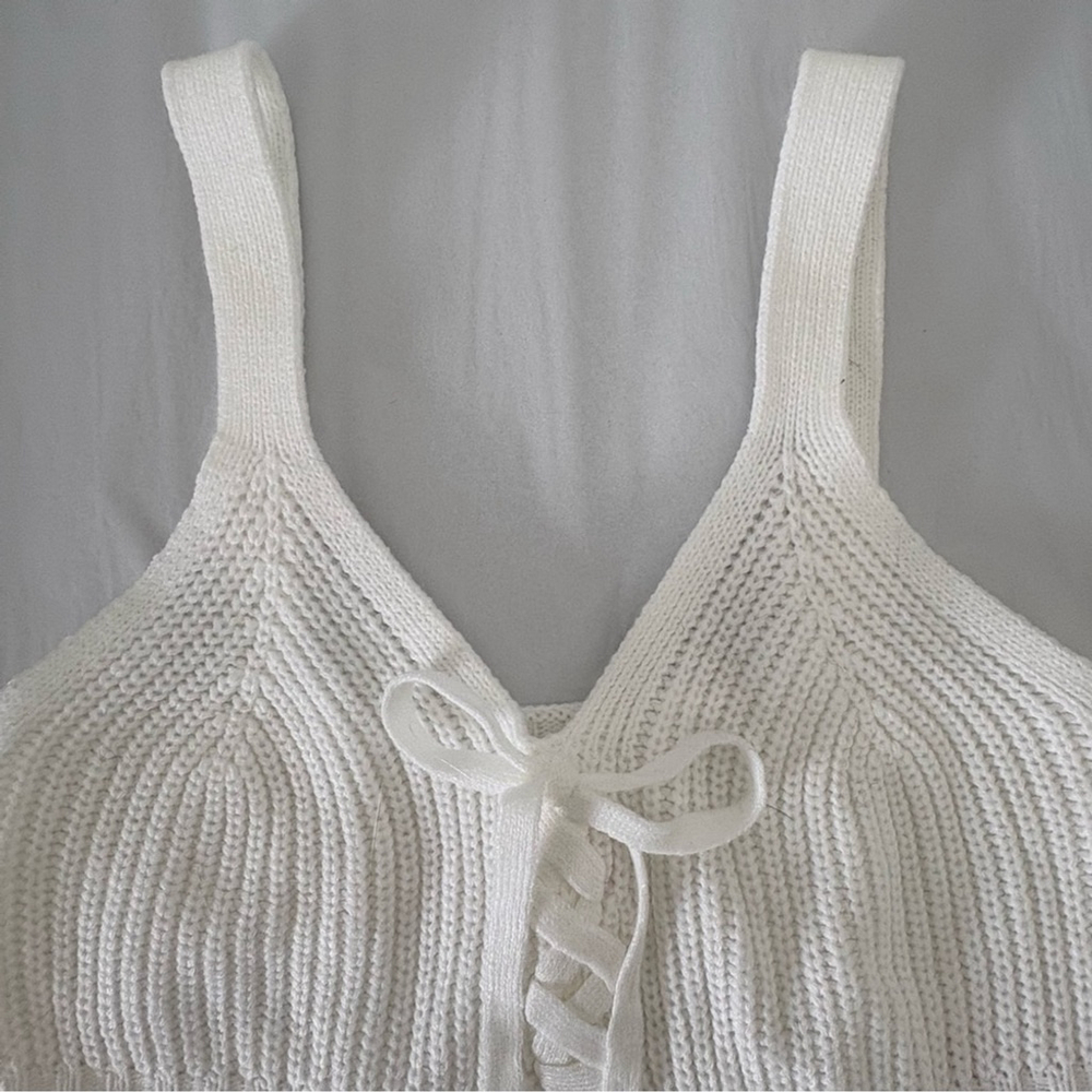 No Boundaries | Sz XS (1) Junior | Fringe-Hem Knit Tank | EUC - Picture 2 of 8